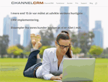 Tablet Screenshot of channelcrm.dk